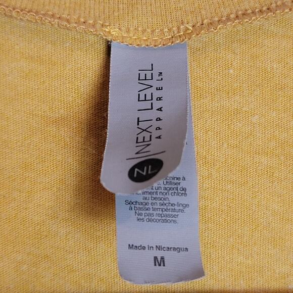 Muscle Tank Top 'Champagne Gang' Mustard Yellow Next Level Medium - Picture 3 of 5